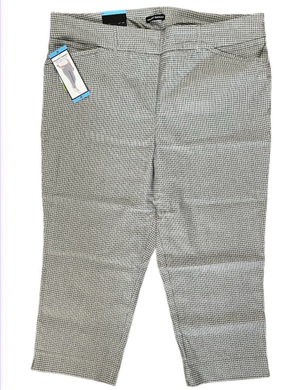 NWT Hilary Radley Capri Pants Checkered / Plaid with Side Slits Size 20